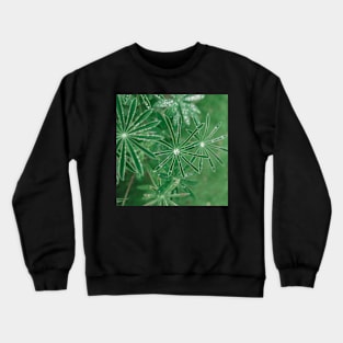 Dew Or Rain On Leaves Crewneck Sweatshirt